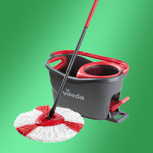 Vileda Turbo 2in1 spin mop - easy spin & dry - pedal activated